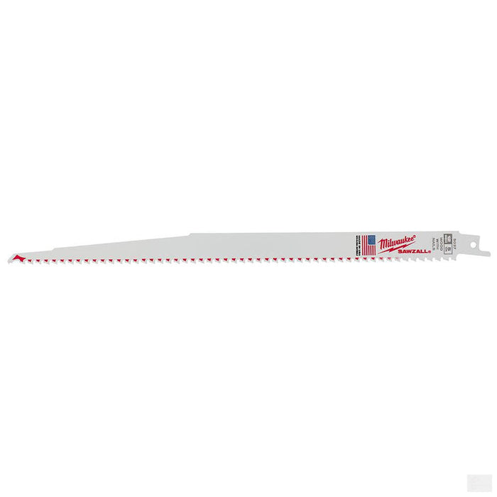 MILWAUKEE 12 in. 5 TPI SAWZALL Blades - 5 Pack [48-00-5037]