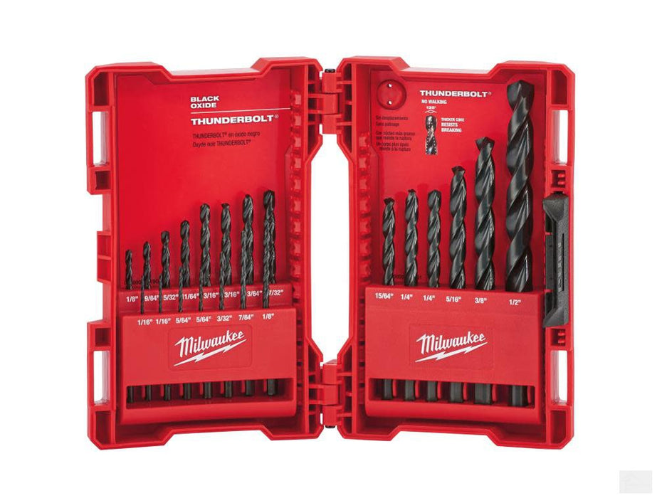 MILWAUKEE Thunderbolt Black Oxide Drill Bit Set - 21 Piece [48-89-2801]