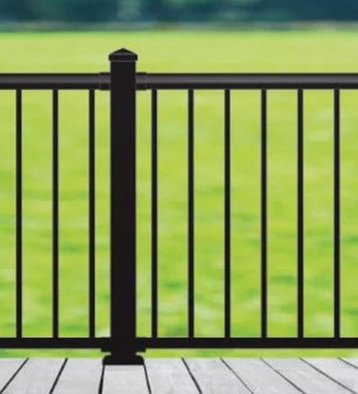 Nuvo Iron 39'' Aluminum Deck & Stair Posts (Black) [BLPOP39]