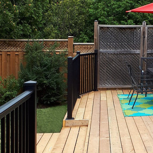 Nuvo Iron 39'' Aluminum Deck & Stair Posts (Black) [BLPOP39]