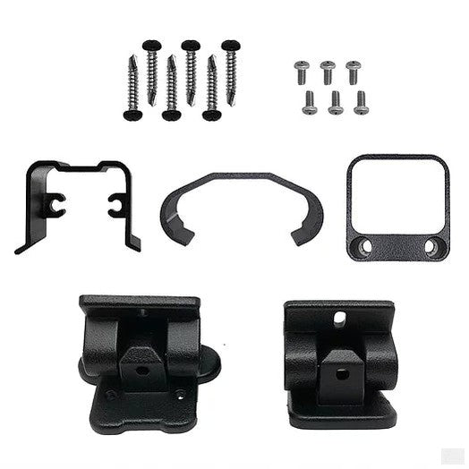Nuvo Iron Rail End Stairs Bracket (Black) [BLTBRSB]