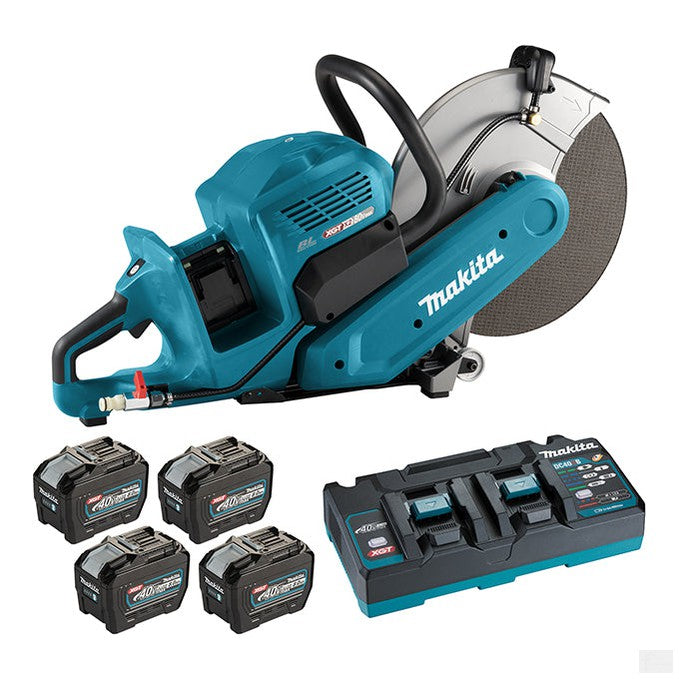 MAKITA 80V max XGT Brushless Cordless 14" Power Cutter w/ AFT & XPT (8.0 Ah x4 Kit) CE001GL401