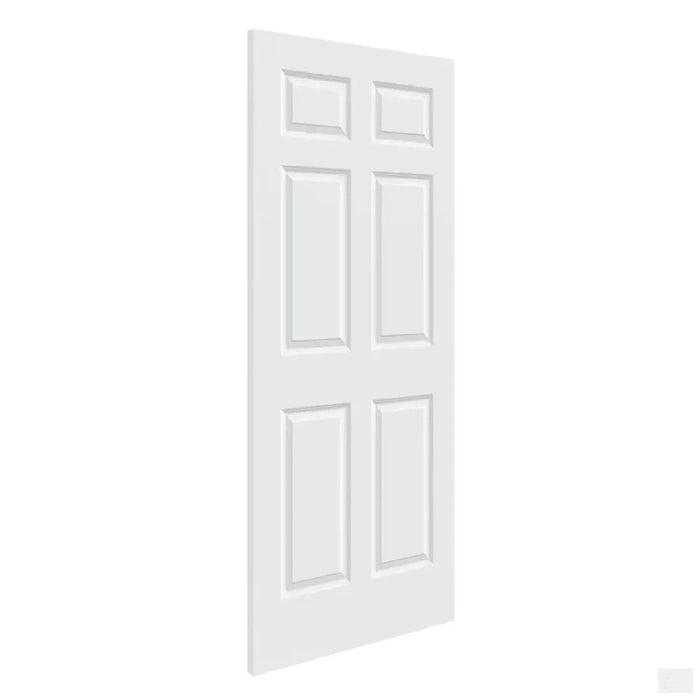 Select Primed 6 Panel Hollow Core Textured Interior Door (Slab Only)