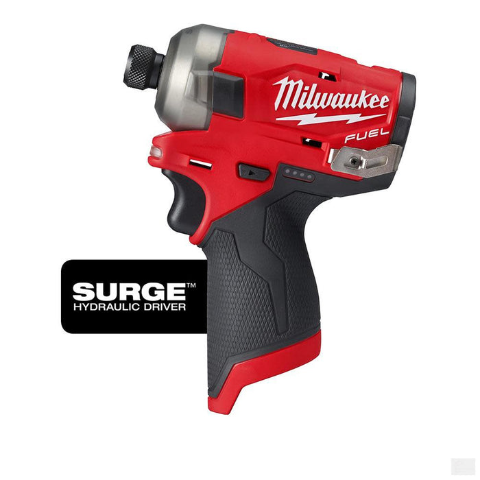 MILWAUKEE M12 FUEL 12 Volt Lithium-Ion Brushless Cordless SURGE 1/4 in. Hex Hydraulic Driver - Tool Only [2551-20]