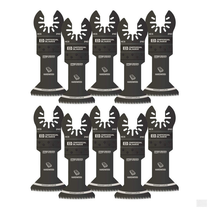 Imperial Blades One Fit™ 1-3/4" Japanese Tooth Power Curve Hardwood Blade, 10PC [IBOA240-10]