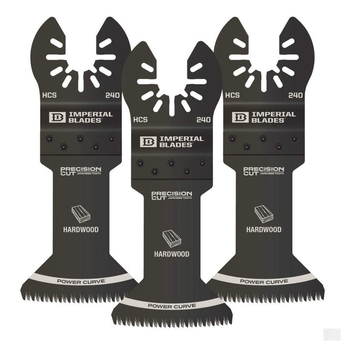 Imperial Blades One Fit™ 1-3/4" Japanese Tooth Power Curve Hardwood Blade, 3PC [IBOA240-3]