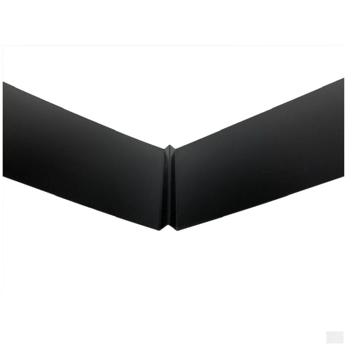 Roof Metal Valley 26 Gauge - 2 x 8 - With Profile - Black