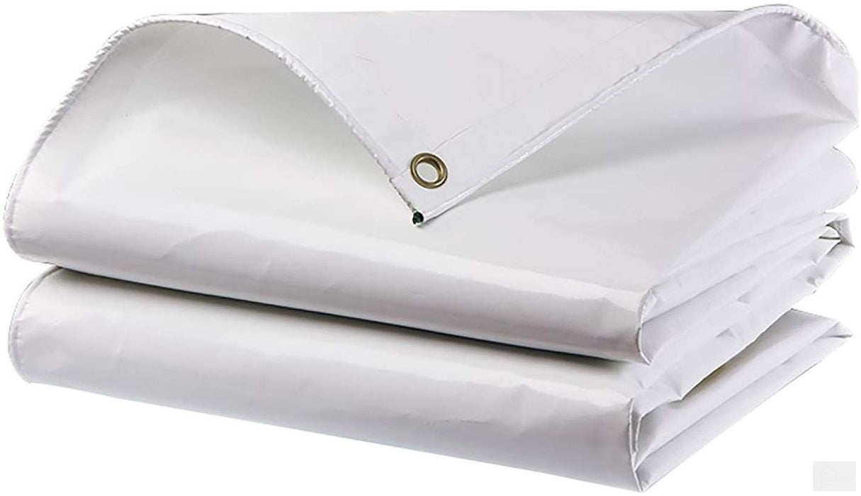 White Tarp / Tarpaulin Heavy-Duty Reinforced Double-Stitching 20 ft. x 30 ft.