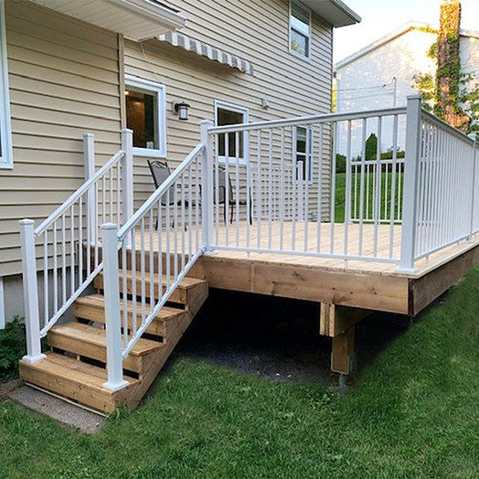 Nuvo Iron 6' Aluminum Stair Railing Kit (White) [WHSARK636S]