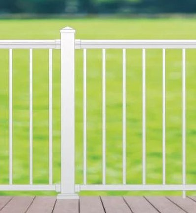Nuvo Iron 44'' Aluminum Deck & Stair Posts (White) [WHPOP44]