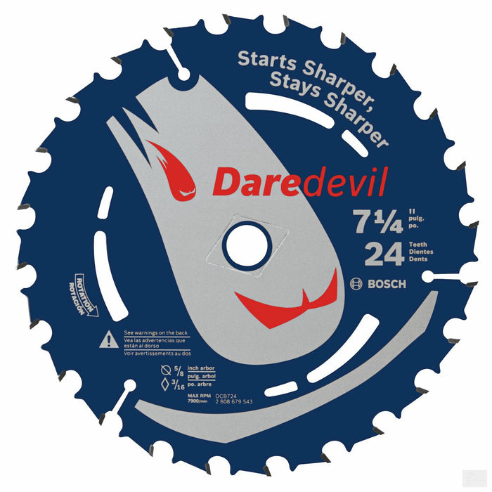 BOSCH 7-1/4" 24 Tooth Construction™ Portable Saw Blade Framing [DCB724B25]