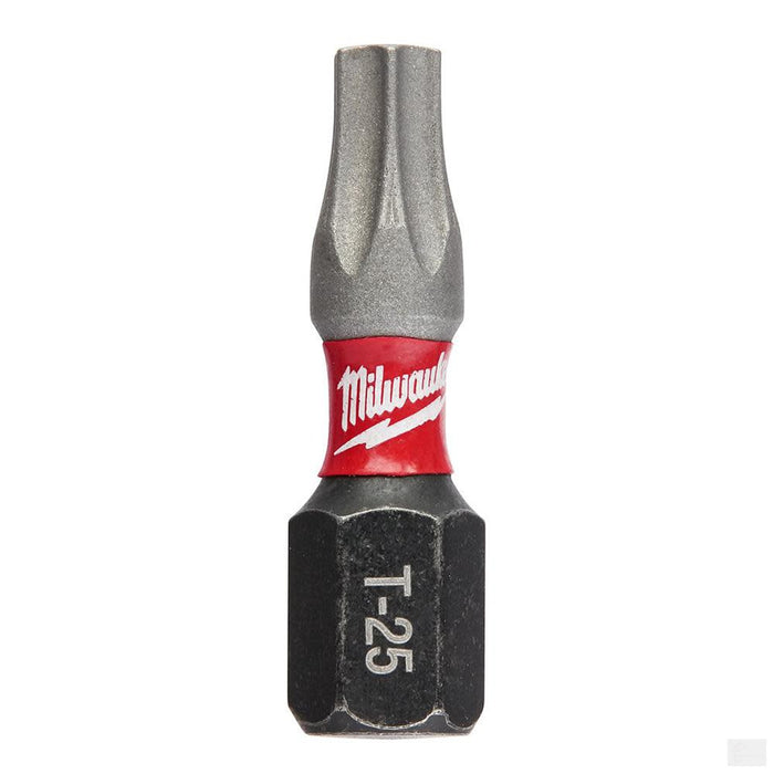 MILWAUKEE SHOCKWAVE™ Impact T25 Insert Bits with Bit Holder 25PK [48-32-5016]