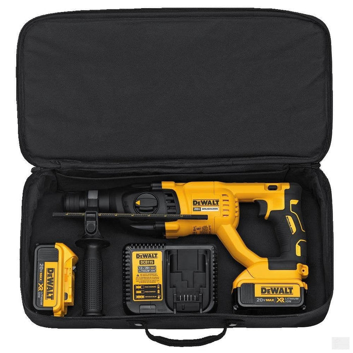 DEWALT- 20V MAX XR BRUSHLESS 1” D-HANDLE ROTARY HAMMER-DCH133M2