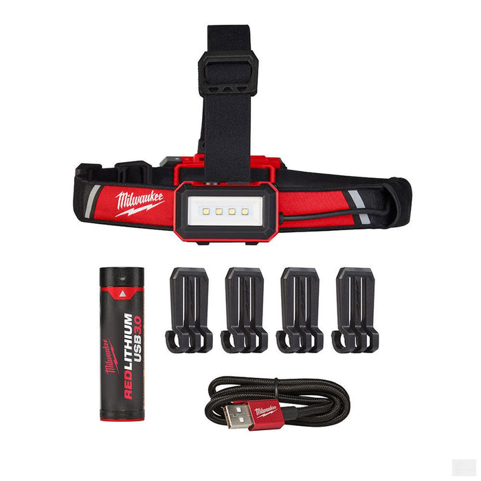 Milwaukee Headlamp USB Rechargeable Low-Profile 2115-21