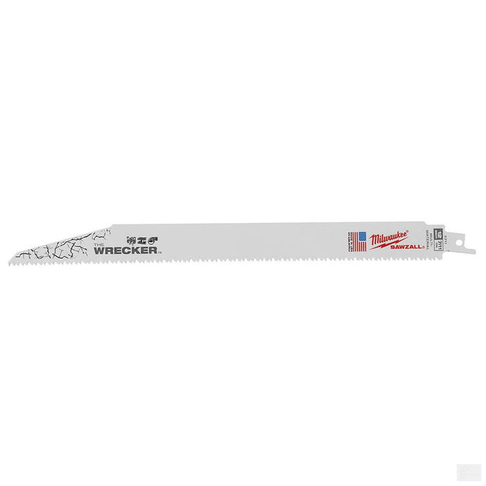 MILWAUKEE 12" 8 TPI The Wrecker SAWZALL Blade (5 Pk) [48-00-5711]