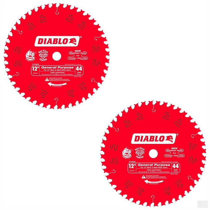 DIABLO 12in x 44T General Purpose Blade (2-Pack) [D124444VP]
