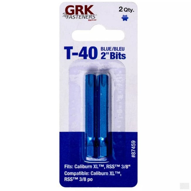 GRK T-40 Star Drive Bit 2 inch - 2pcs [87459]